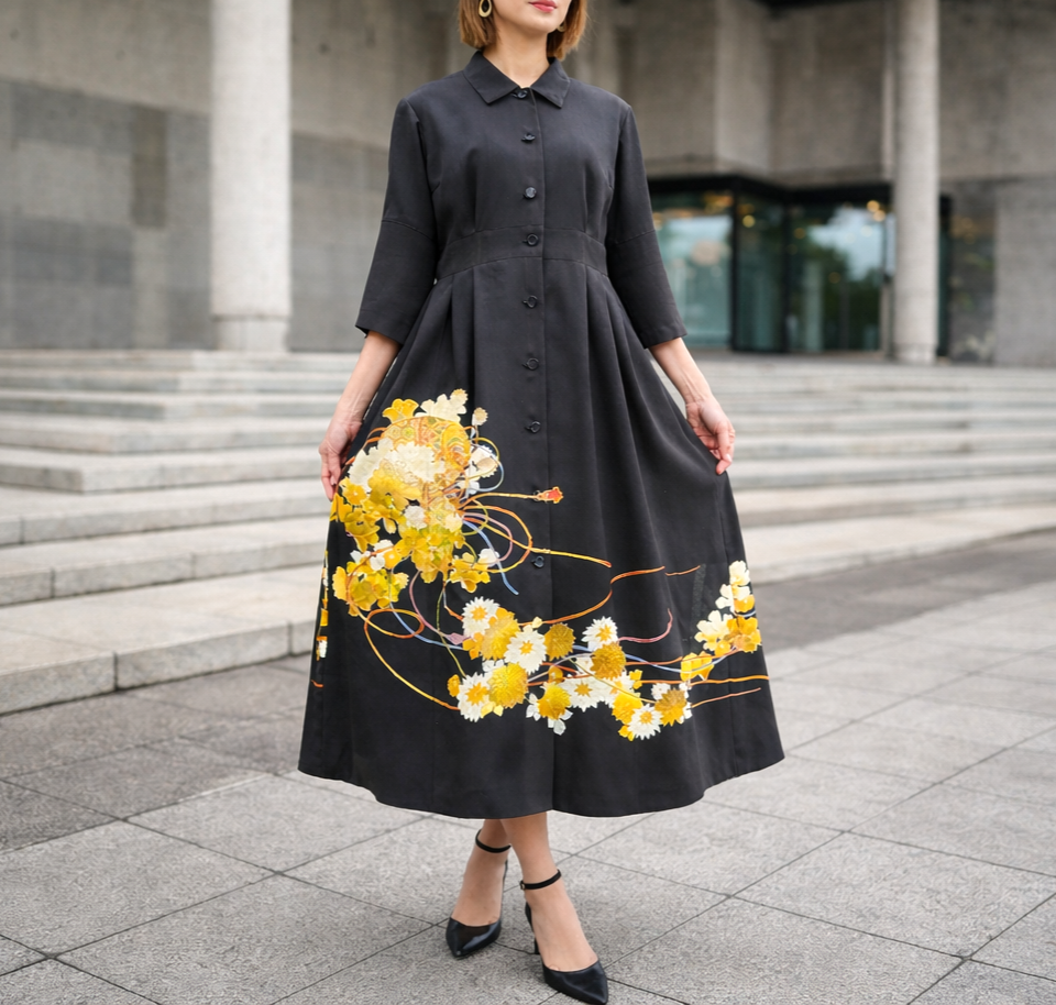 黒留袖アレンジワンピース】 – こっとんコットン