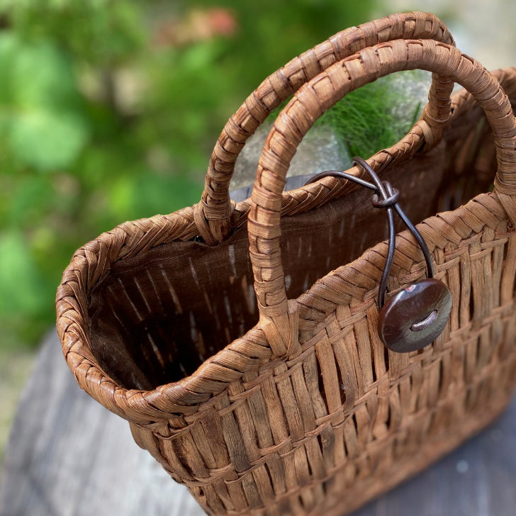 【純国産山葡萄かごバッグ】作家一点物 籠バッグ 山ぶどう 日本製