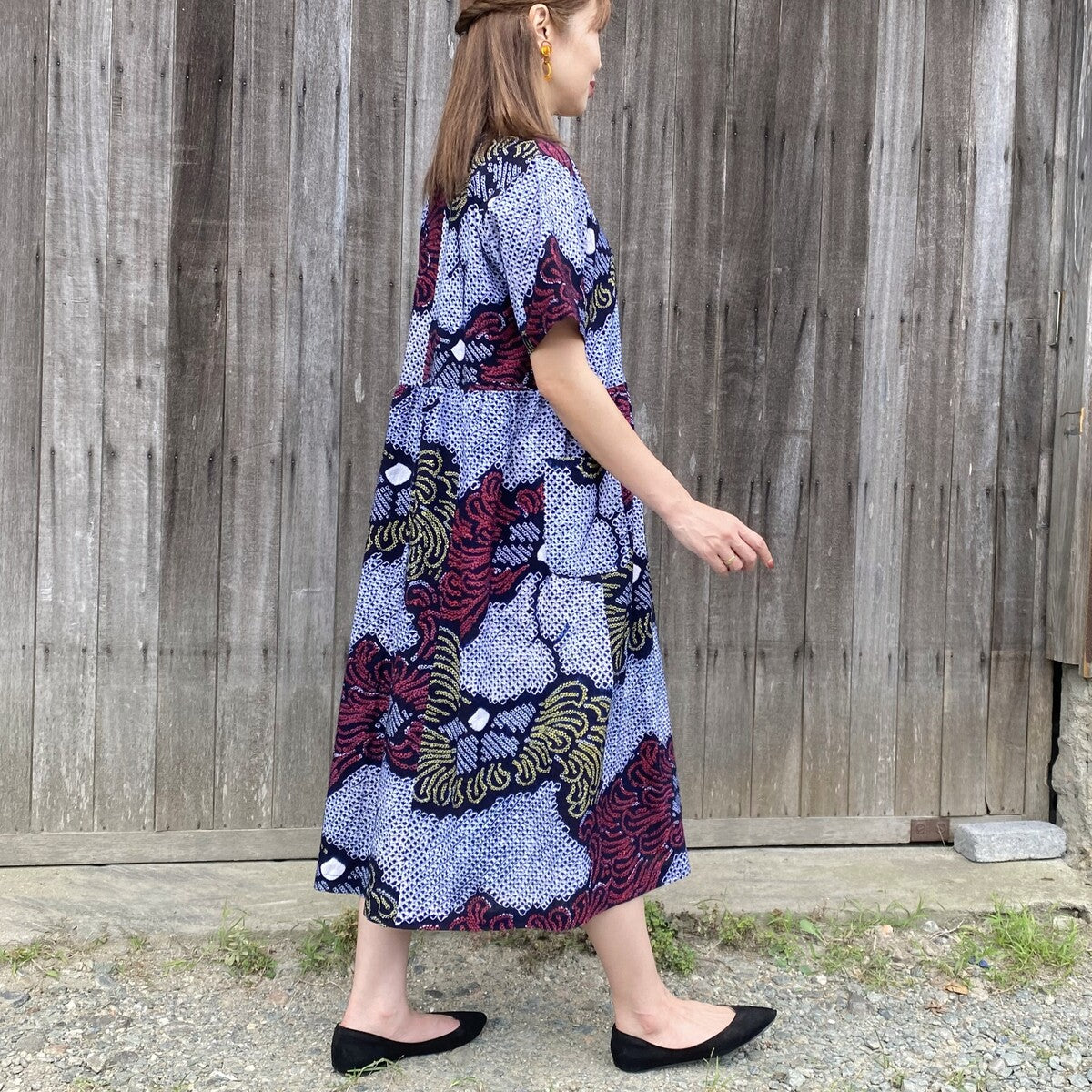 【有松絞り浴衣リメイクワンピース】高木ふくえ先生