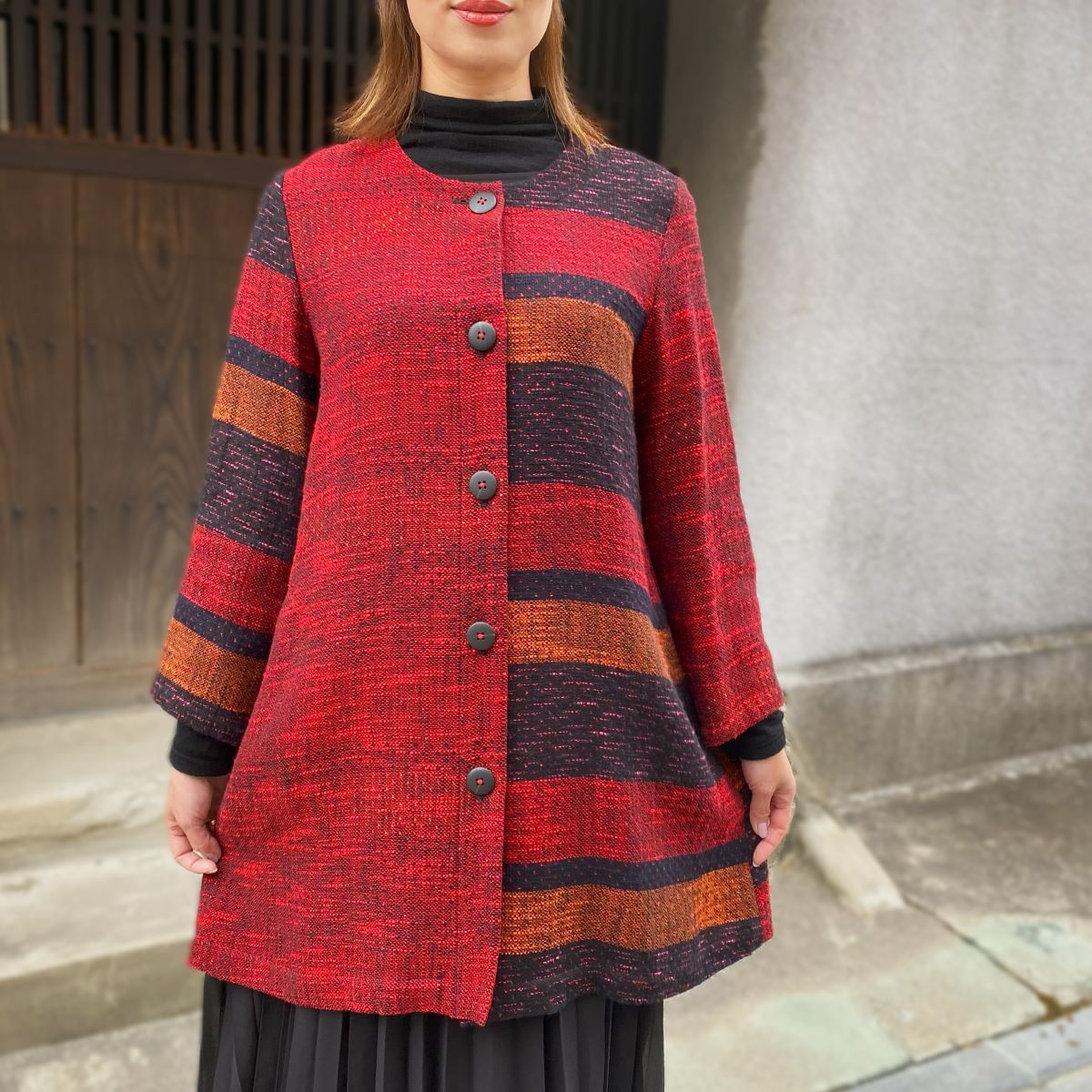 【久留米織ジャケットコート】