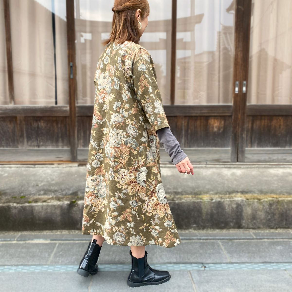 【YUWA綿麻ワンピース】