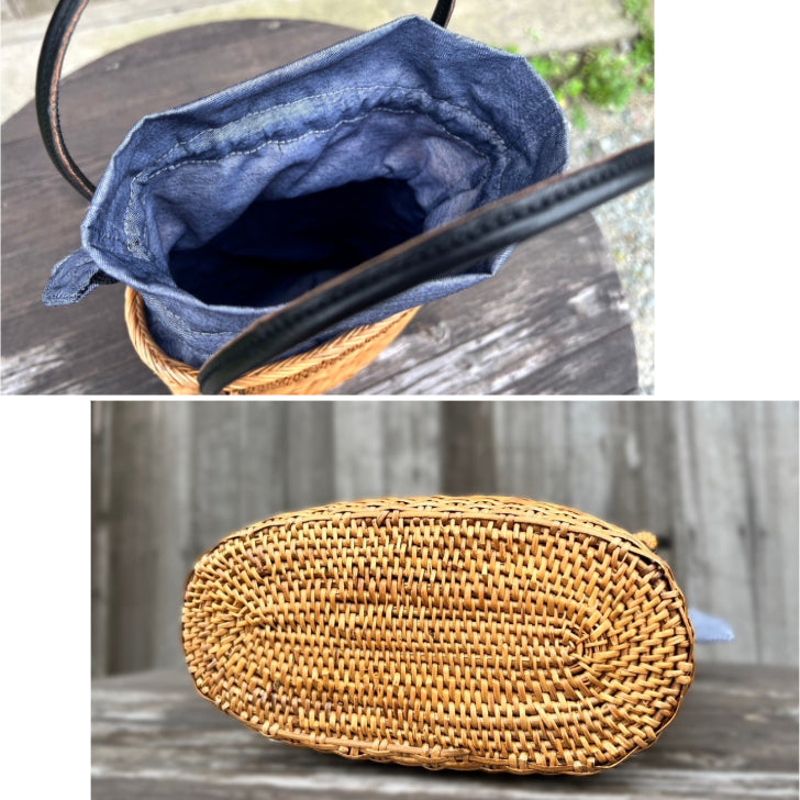 【籠バッグ】アタ 籠バッグ 浴衣