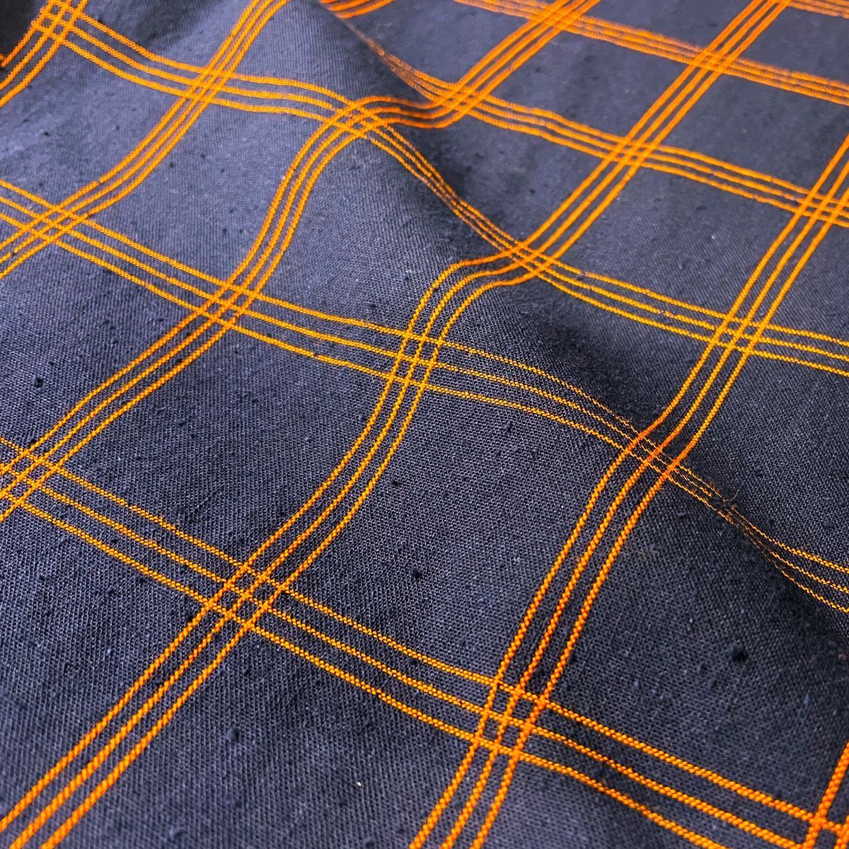 儀右ヱ門【久留米絣ワンピース】格子 Y2169