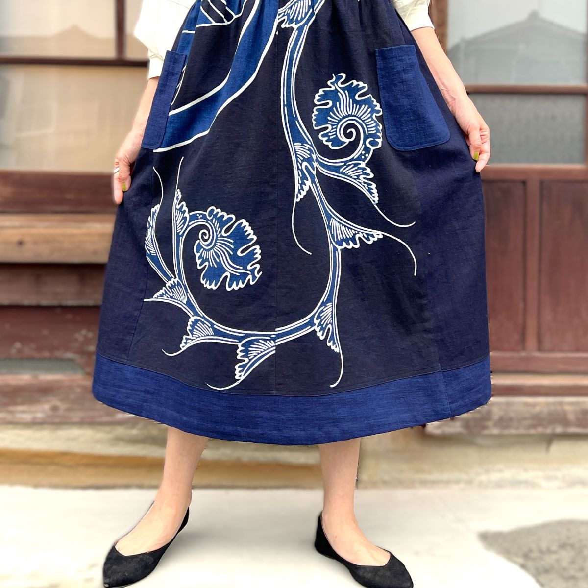 【古布アレンジジャンパースカート】高木ふくえ作 9.4.2