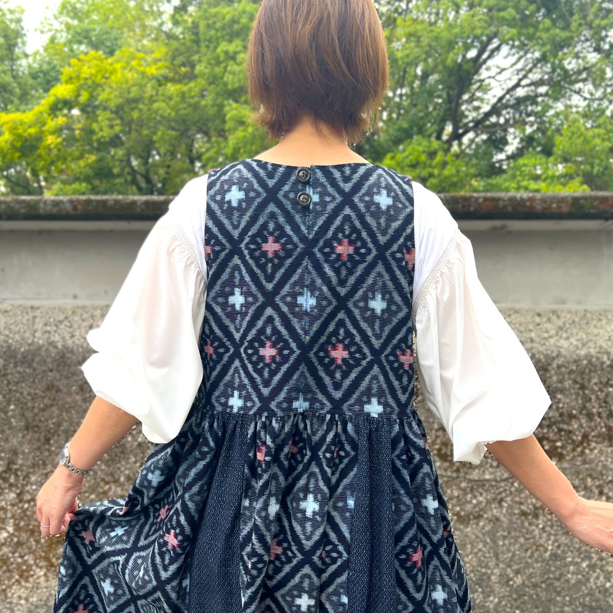 【古布アレンジジャンパースカート】KJS9.1