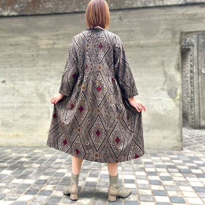 【大島紬アレンジワンピース】1.22.3