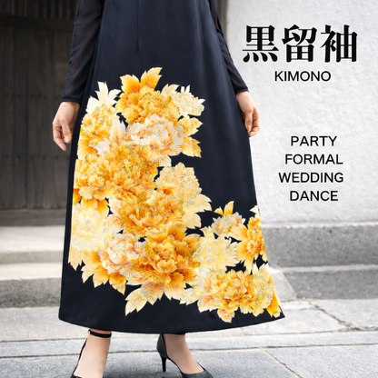 【黒留袖アレンジドレス】KD25