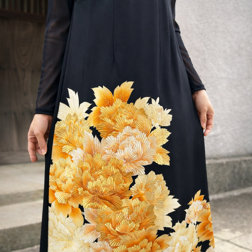 【黒留袖アレンジドレス】KD25