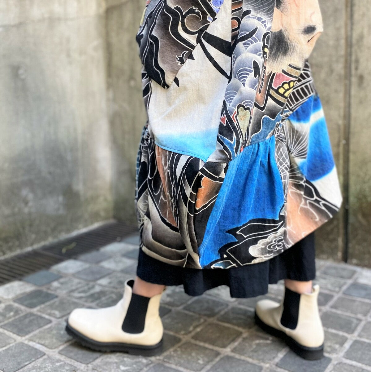 のぼり旗 リメイク ジャンパースカート-