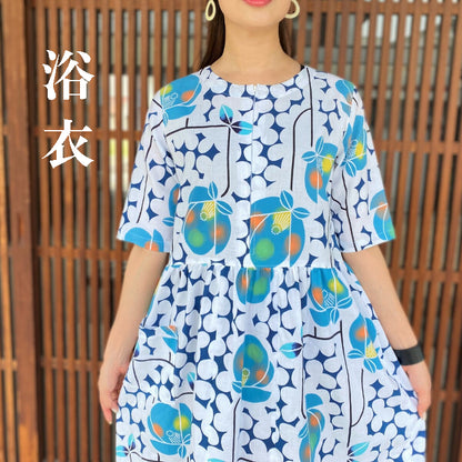 [Yukata dress] Fireworks display dress home wear