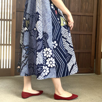 [Arimatsu yukata remake dress] Made by Fukue Takagi 