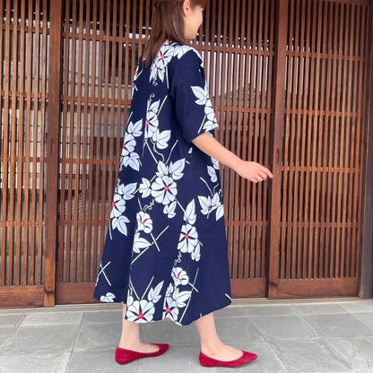 [Yukata remake dress] Long maxi 