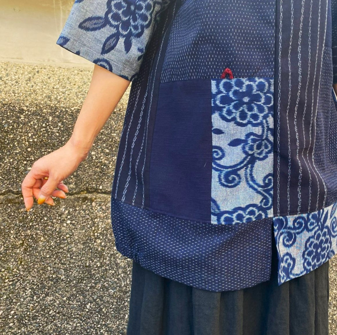 【久留米絣チュニック】手織り