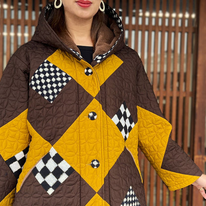 儀右ヱ門【久留米絣キルティング裏ボアジャケット】 １５３