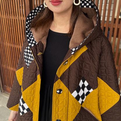 儀右ヱ門【久留米絣キルティング裏ボアジャケット】 １５３