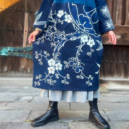 【古布リメイクワンピース】１２．２４．２