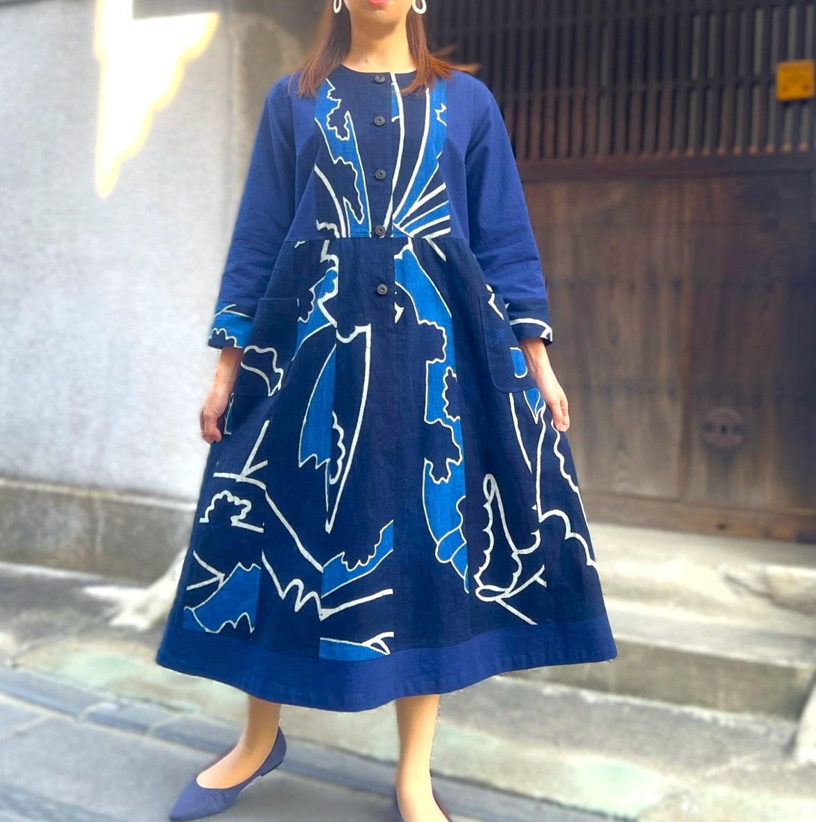 【古布アレンジワンピース】高木ふくえ作　 １．２３．２