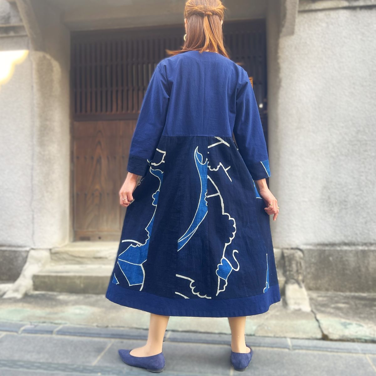 【古布アレンジワンピース】高木ふくえ作　 １．２３．２