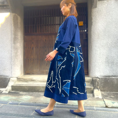 【古布アレンジワンピース】高木ふくえ作　 １．２３．２