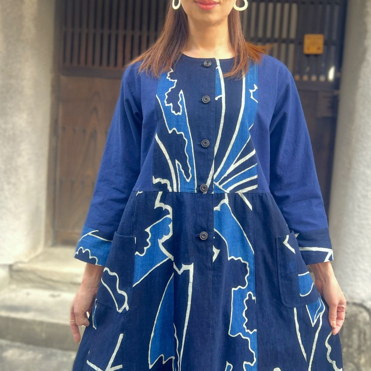 【古布アレンジワンピース】高木ふくえ作　 １．２３．２