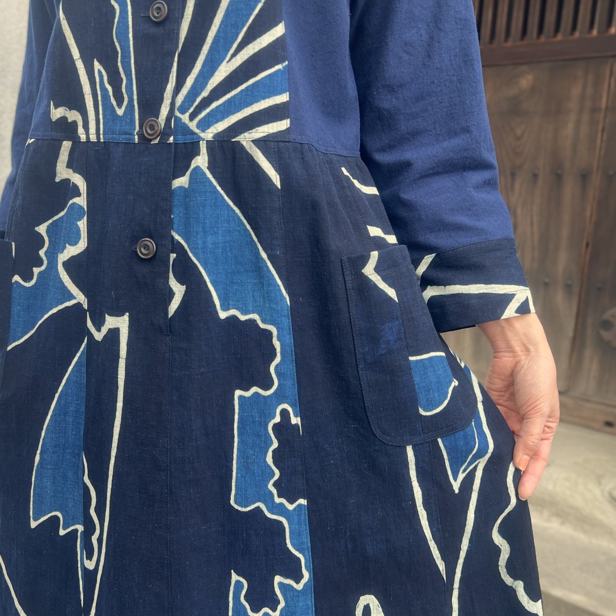 【古布アレンジワンピース】高木ふくえ作　 １．２３．２