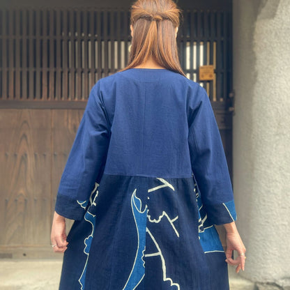 【古布アレンジワンピース】高木ふくえ作　 １．２３．２