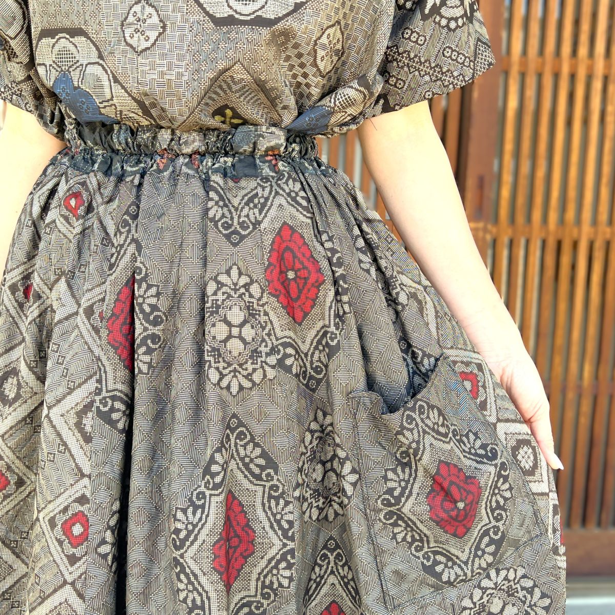 【大島紬セットアップ】４．２３．１