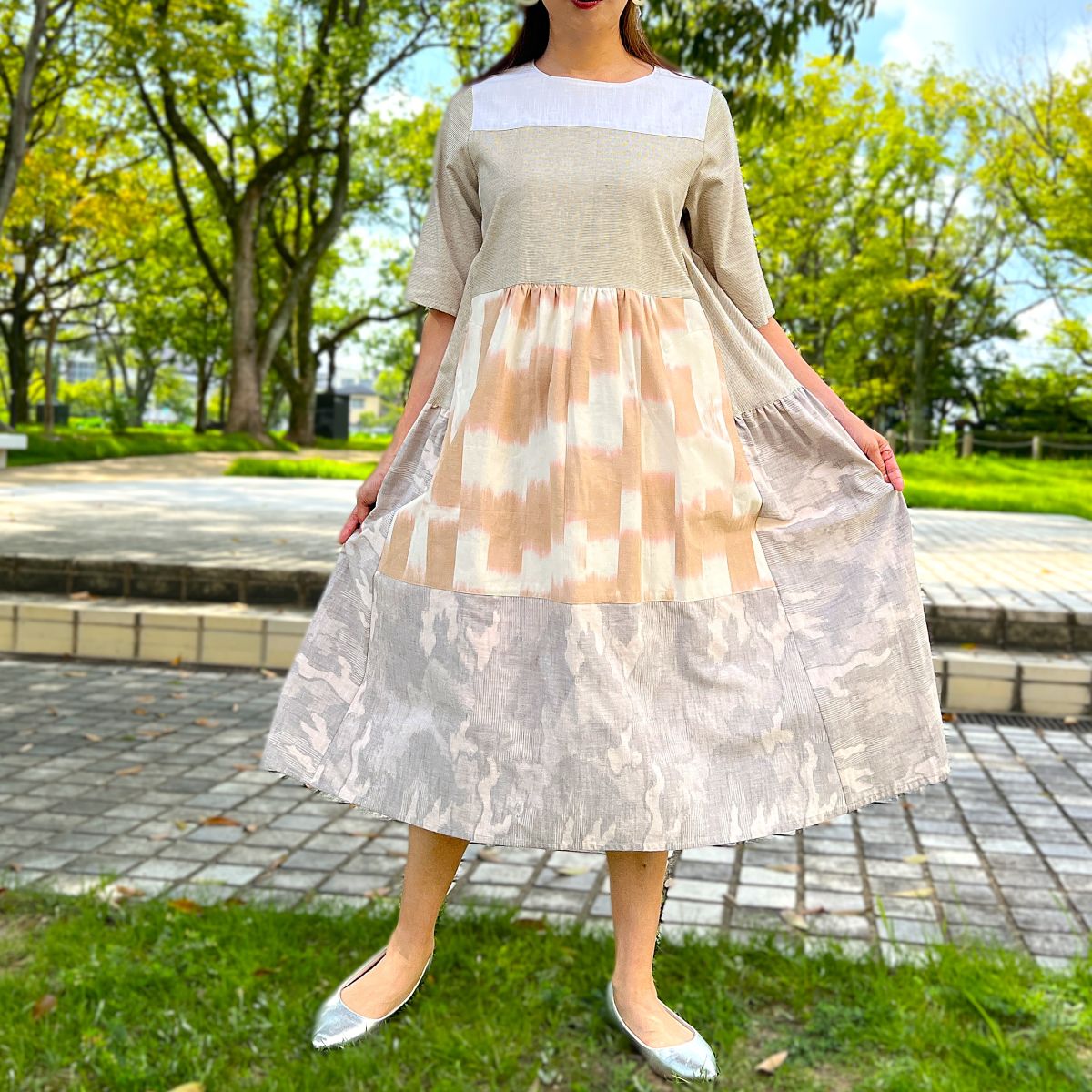 儀右ヱ門【久留米絣ワンピース】２６９