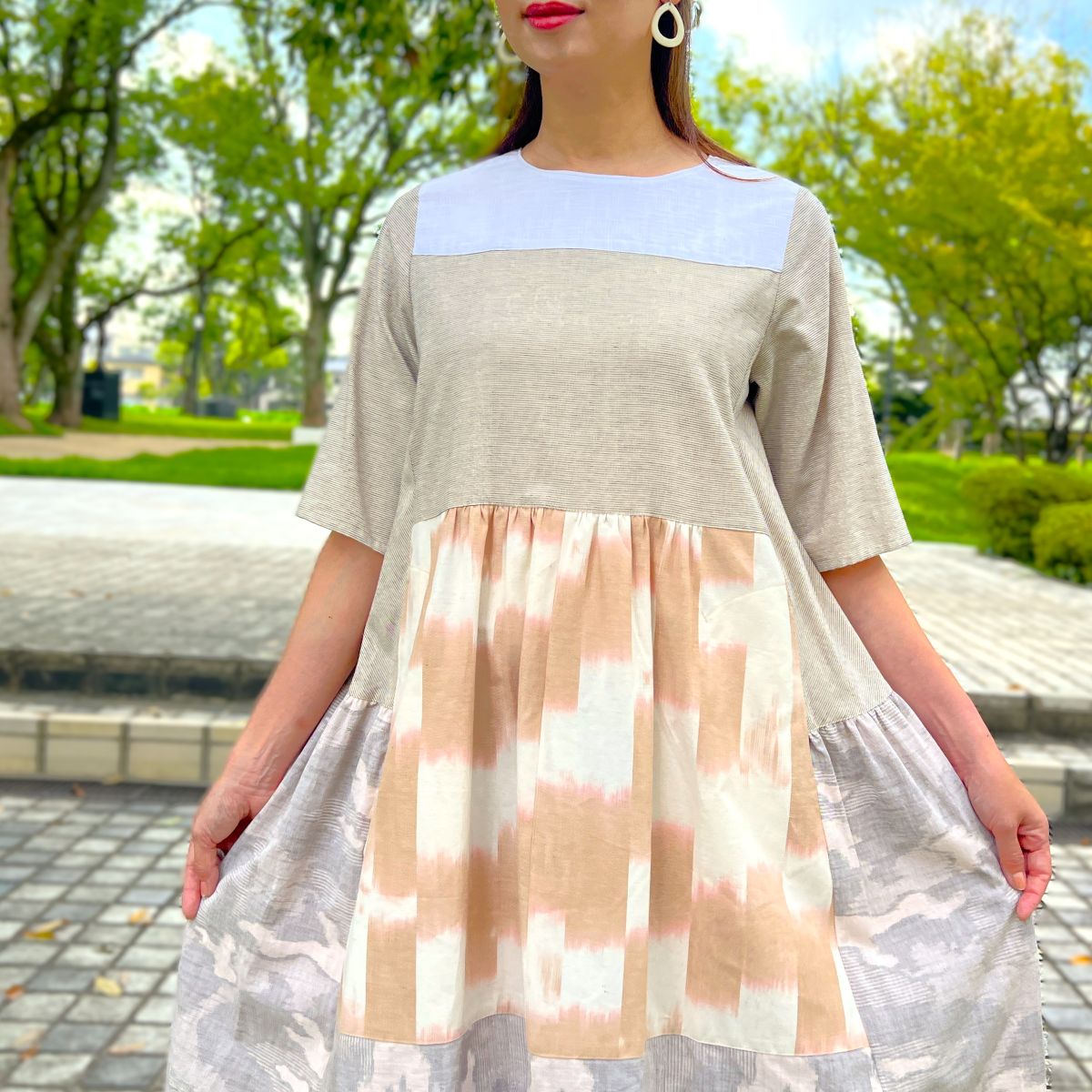 儀右ヱ門【久留米絣ワンピース】２６９