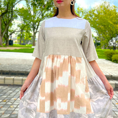 儀右ヱ門【久留米絣ワンピース】２６９