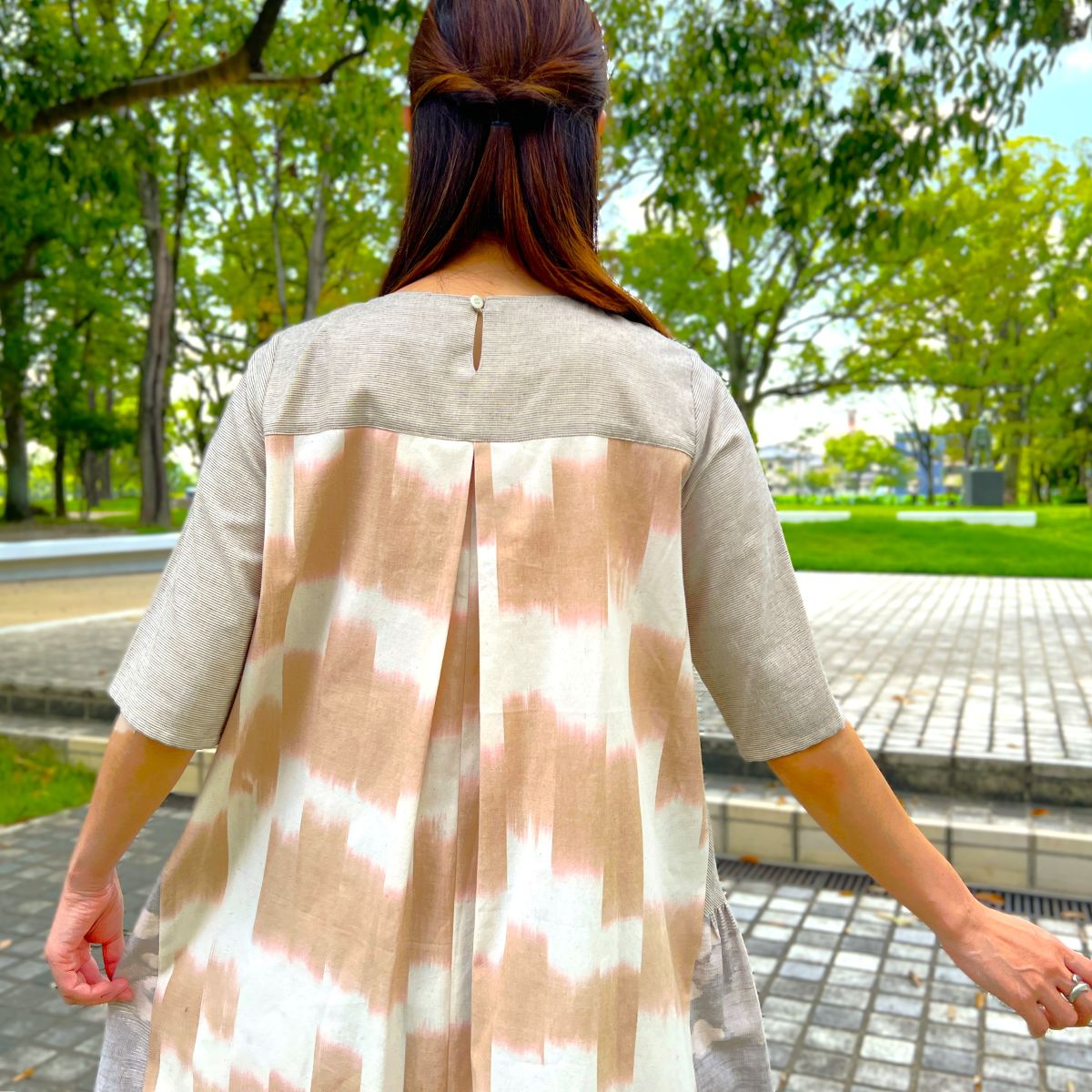 儀右ヱ門【久留米絣ワンピース】２６９