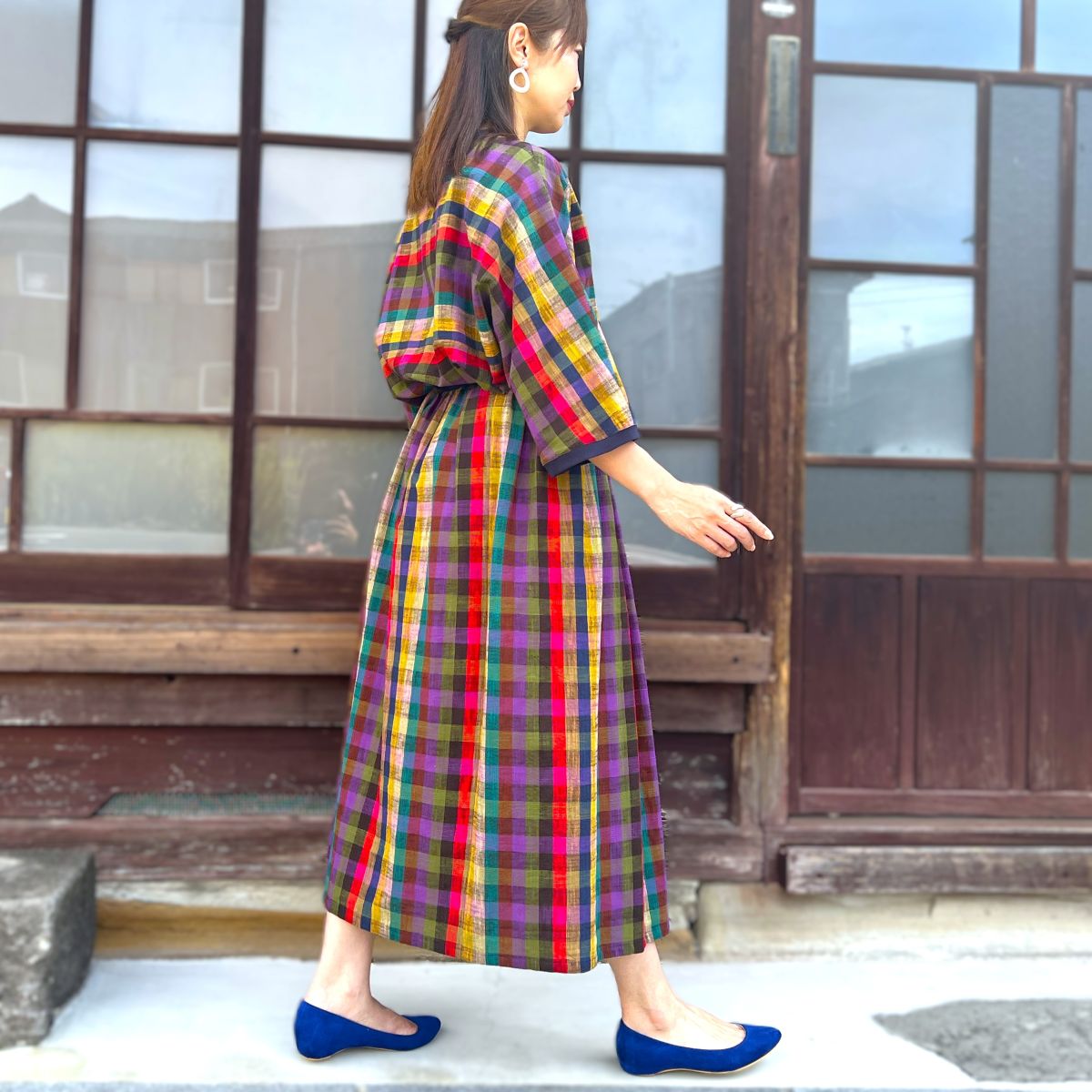 儀右ヱ門【久留米絣スカート】9061 – こっとんコットン