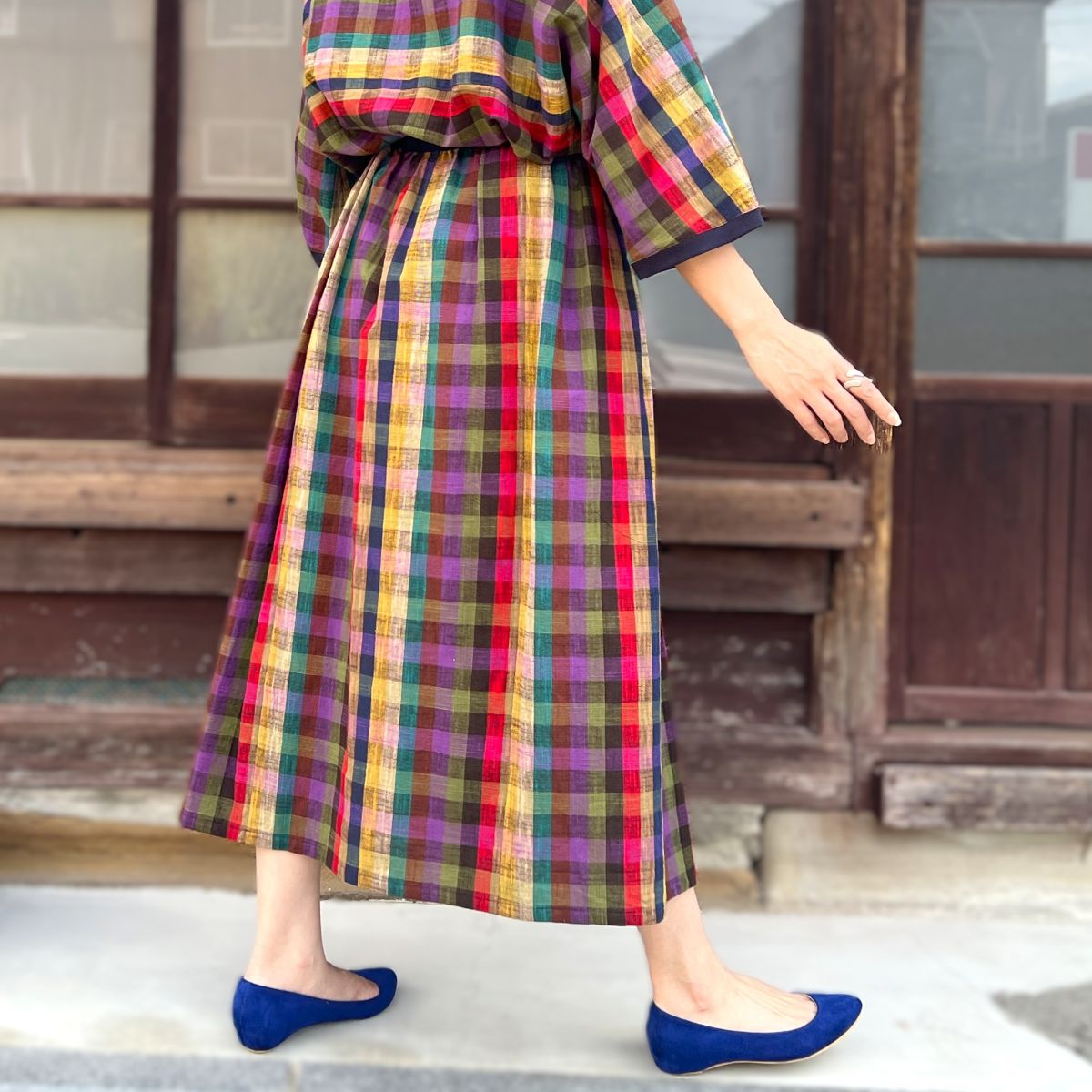 儀右ヱ門【久留米絣スカート】9061 – こっとんコットン