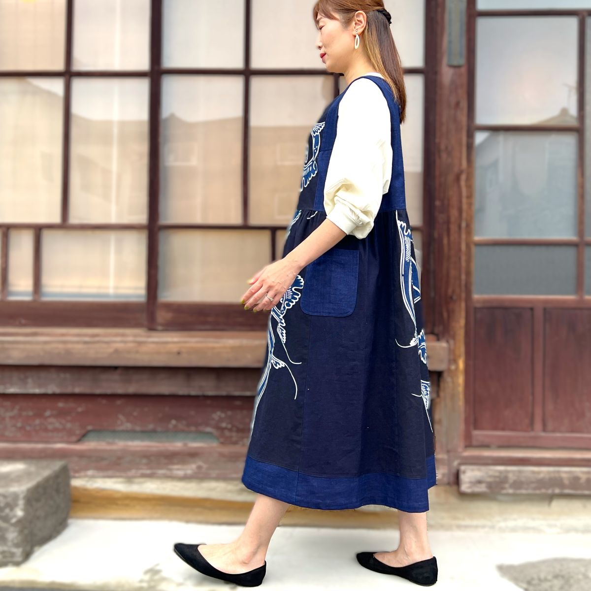 古布アレンジジャンパースカート】高木ふくえ作 9．4．2 – こっとん