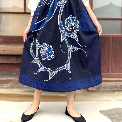 【古布アレンジジャンパースカート】高木ふくえ作　 ９．４．２