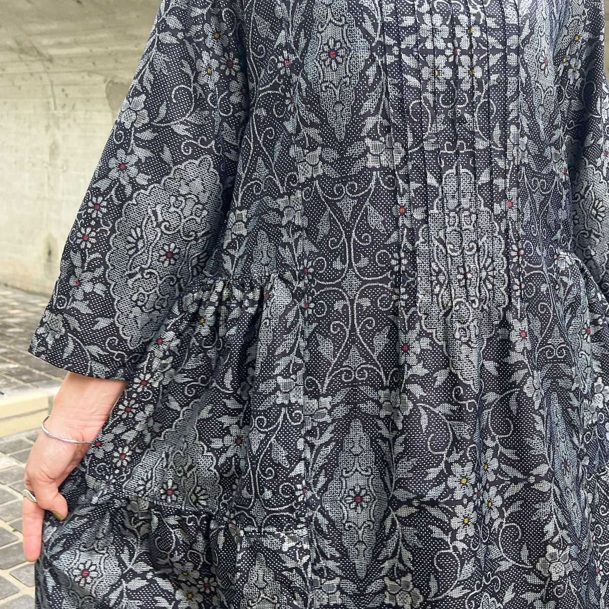 【大島紬アレンジワンピース】３．５．８