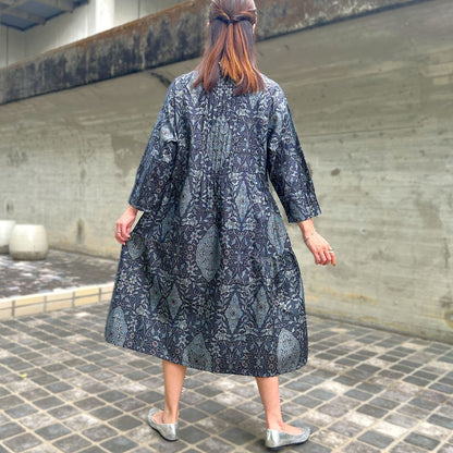 【大島紬アレンジワンピース】３．５．８