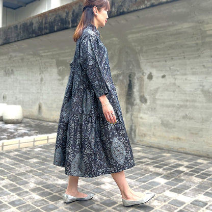 【大島紬アレンジワンピース】３．５．８