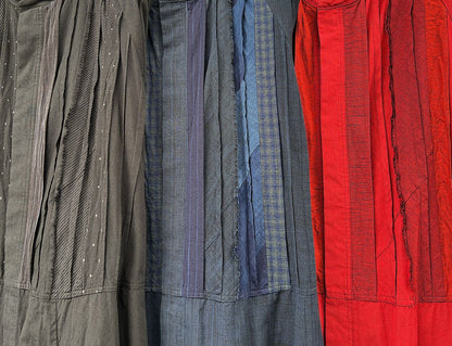 儀右ヱ門【久留米絣前開きワンピース】　２２８