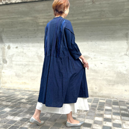 儀右ヱ門【久留米絣前開きワンピース】　２２８