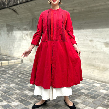 儀右ヱ門【久留米絣前開きワンピース】　２２８