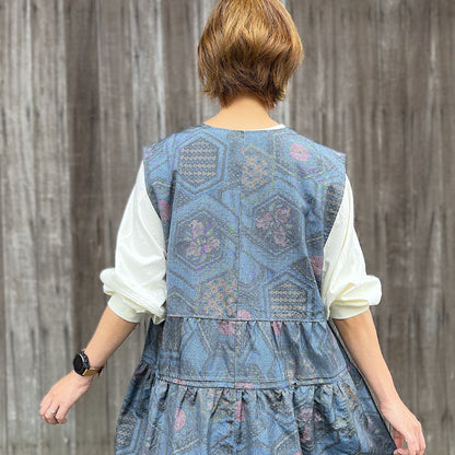 【大島紬アレンジジャンパースカート】９．２０．１４