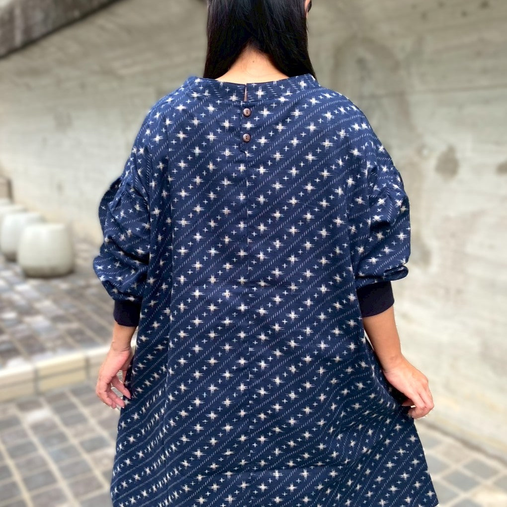 【安心の日本製！おしゃれ割烹着】春秋冬　家事　エプロン　あったか　ゆったり