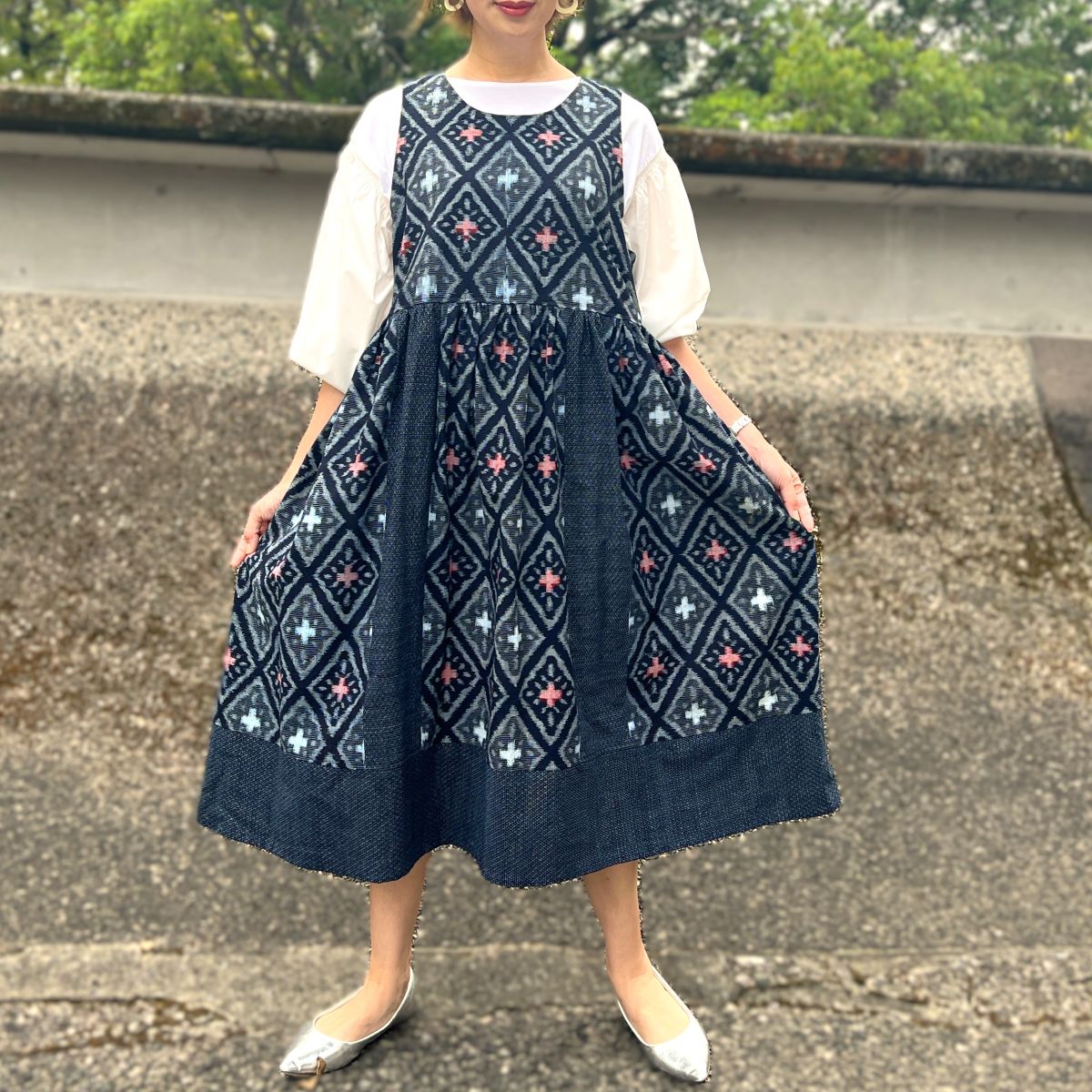 【古布アレンジジャンパースカート】KJS９．１