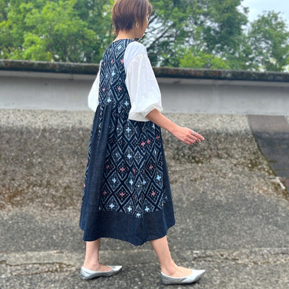 【古布アレンジジャンパースカート】KJS９．１