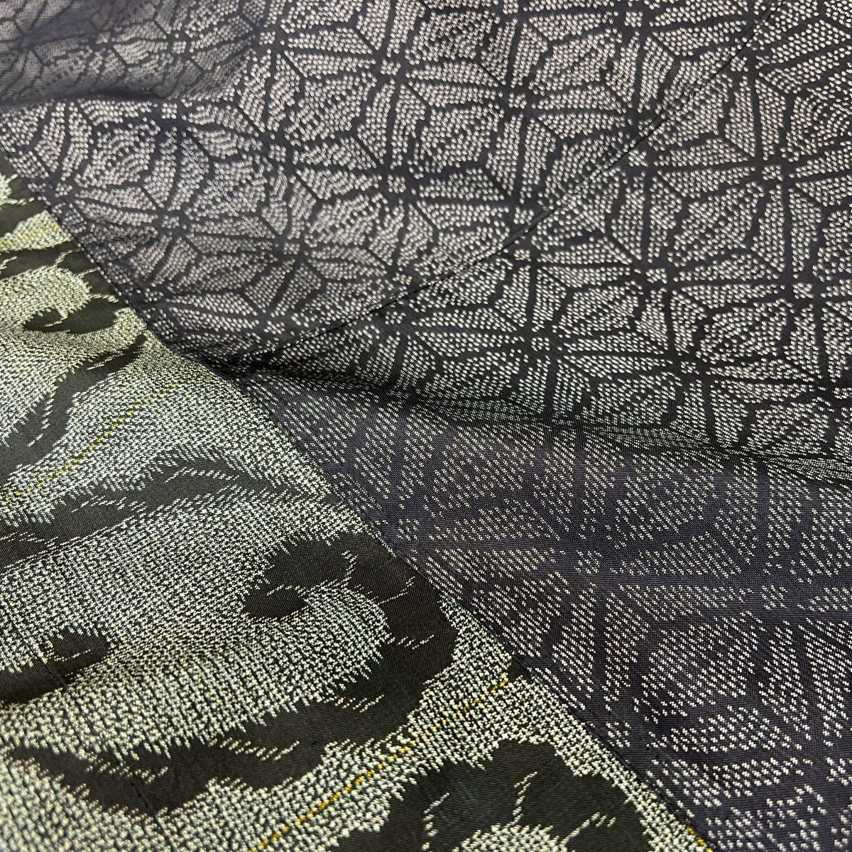 【大島紬アレンジ襟付きワンピース】高木ふくえ作　１０．１２．２