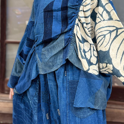 【古布アレンジ変形ブラウス】	MKB１