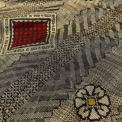 【大島紬アレンジティアードワンピース】３．５．７