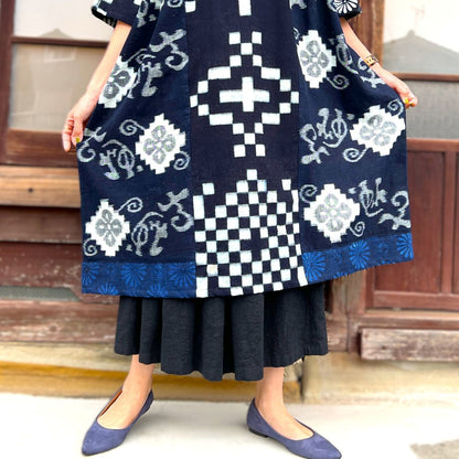 【古布リメイクチュニックワンピース】１０．２２．３