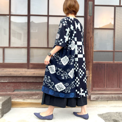 【古布リメイクチュニックワンピース】１０．２２．３